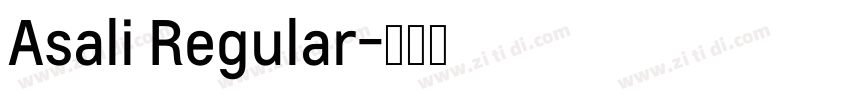Asali Regular字体转换